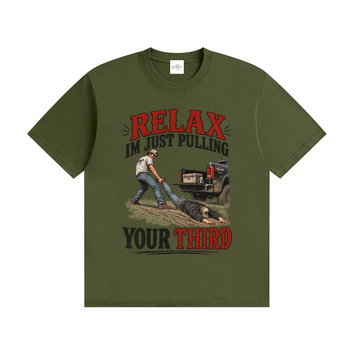 Relax Im Just Pulling Your Third Cotton T-Shirt